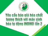 Yêu cầu báo giá hoá chất tương  thích với máy sinh...