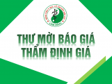 THƯ MỜI BÁO GIÁ THẨM ĐỊNH GIÁ