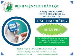 Chương trình TẦM SOÁT, THEO DÕI SỨC KHỎE VÀ TƯ VẤN, ĐIỀU TRỊ ĐÁI THÁO ĐƯỜNG