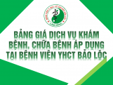 Bảng giá dịch vụ kỹ thuật trong khám bệnh thanh...