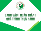 Danh sách hoàn thành quá trình thực hành khám...